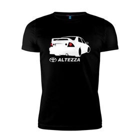 Мужская футболка премиум с принтом Toyota Altezza (2) в Белгороде, 92% хлопок, 8% лайкра | приталенный силуэт, круглый вырез ворота, длина до линии бедра, короткий рукав | altezza | toyota | toyota altezza