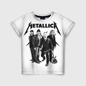 Детская футболка 3D с принтом Metallica в Белгороде, 100% гипоаллергенный полиэфир | прямой крой, круглый вырез горловины, длина до линии бедер, чуть спущенное плечо, ткань немного тянется | heavy metal | metal | metallica | группы | метал | металлика | музыка | рок | трэш метал | хєви метал