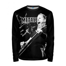 Мужской лонгслив 3D с принтом Metallica в Белгороде, 100% полиэстер | длинные рукава, круглый вырез горловины, полуприлегающий силуэт | heavy metal | metal | metallica | группы | метал | металлика | музыка | рок | трэш метал | хєви метал