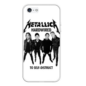 Чехол для iPhone 5/5S матовый с принтом Metallica в Белгороде, Силикон | Область печати: задняя сторона чехла, без боковых панелей | heavy metal | metal | metallica | группы | метал | металлика | музыка | рок | трэш метал | хєви метал