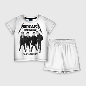 Детский костюм с шортами 3D с принтом Metallica в Белгороде,  |  | heavy metal | metal | metallica | группы | метал | металлика | музыка | рок | трэш метал | хєви метал