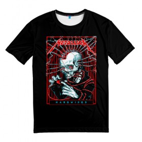 Мужская футболка 3D с принтом Metallica в Белгороде, 100% полиэфир | прямой крой, круглый вырез горловины, длина до линии бедер | heavy metal | metal | metallica | группы | метал | металлика | музыка | рок | трэш метал | хєви метал