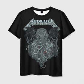Мужская футболка 3D с принтом Metallica в Белгороде, 100% полиэфир | прямой крой, круглый вырез горловины, длина до линии бедер | heavy metal | metal | metallica | группы | метал | металлика | музыка | рок | трэш метал | хєви метал