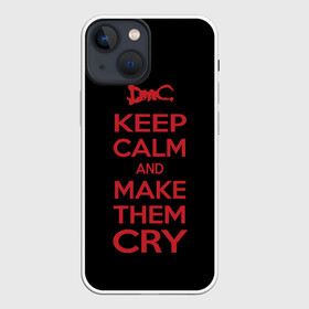 Чехол для iPhone 13 mini с принтом Keep Calm and Make Them Cry в Белгороде,  |  | 5 | cry | dante | devil | devil may cry | dmc | game | keep calm | may | данте | девил | дмс | край | мэй | неро