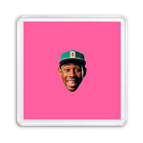 Магнит 55*55 с принтом ASAP - TYLER THE CREATOR в Белгороде, Пластик | Размер: 65*65 мм; Размер печати: 55*55 мм | Тематика изображения на принте: aap | asap | asap rocky | awge | cherry bomb | ferg | hip hop | mob. golf | rap | rep | tyler the creator | vlone | worldwide | асап | банда | голф | музыка | роки | рэп | тайлер | хип хоп