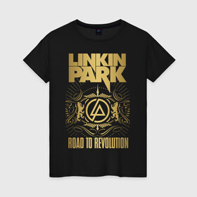 Женская футболка хлопок с принтом Linkin Park в Белгороде, 100% хлопок | прямой крой, круглый вырез горловины, длина до линии бедер, слегка спущенное плечо | chester bennington | linkin park | группы | линкин парк | метал | музыка | рок | честер беннингтон