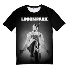Мужская футболка 3D с принтом Linkin Park в Белгороде, 100% полиэфир | прямой крой, круглый вырез горловины, длина до линии бедер | chester bennington | linkin park | группы | линкин парк | метал | музыка | рок | честер беннингтон