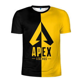 Мужская футболка 3D спортивная с принтом APEX LEGENDS YELLOW в Белгороде, 100% полиэстер с улучшенными характеристиками | приталенный силуэт, круглая горловина, широкие плечи, сужается к линии бедра | Тематика изображения на принте: apex | legend | legends | titanfall | апекс | арех | бангалор | бладхаунд | верхушки | гибралтар | каустик | лайфлайн | легенда | легенды | ледженд | леджендс | мираж | орех | рэйф | титанфол