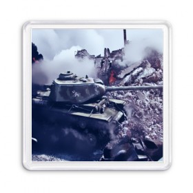 Магнит 55*55 с принтом Танки в Белгороде, Пластик | Размер: 65*65 мм; Размер печати: 55*55 мм | 23 февраля | tank | tanks | военные | война | вторая мировая | танк | танки | танкист | техника