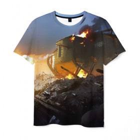Мужская футболка 3D с принтом Танки в Белгороде, 100% полиэфир | прямой крой, круглый вырез горловины, длина до линии бедер | 23 февраля | tank | tanks | военные | война | вторая мировая | танк | танки | танкист | техника