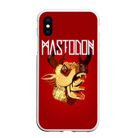 Чехол для iPhone XS Max матовый с принтом Mastodon в Белгороде, Силикон | Область печати: задняя сторона чехла, без боковых панелей | Тематика изображения на принте: leviathan | mastodon | metal | sludge metal | stoner | грув метал | группы | мастодон | метал | музыка | рок