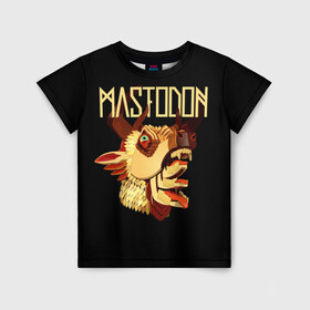 Детская футболка 3D с принтом Mastodon в Белгороде, 100% гипоаллергенный полиэфир | прямой крой, круглый вырез горловины, длина до линии бедер, чуть спущенное плечо, ткань немного тянется | Тематика изображения на принте: leviathan | mastodon | metal | sludge metal | stoner | грув метал | группы | мастодон | метал | музыка | рок