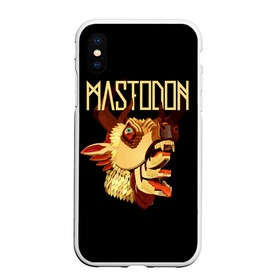 Чехол для iPhone XS Max матовый с принтом Mastodon в Белгороде, Силикон | Область печати: задняя сторона чехла, без боковых панелей | Тематика изображения на принте: leviathan | mastodon | metal | sludge metal | stoner | грув метал | группы | мастодон | метал | музыка | рок