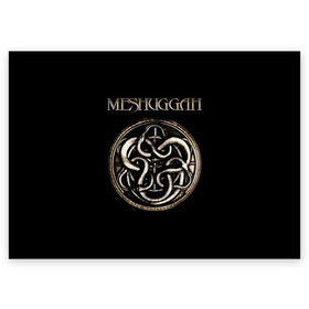 Поздравительная открытка с принтом Meshuggah в Белгороде, 100% бумага | плотность бумаги 280 г/м2, матовая, на обратной стороне линовка и место для марки
 | Тематика изображения на принте: djent | jens kidman | meshuggah | metal | грув метал | группы | метал | мешуга | музыка | рок