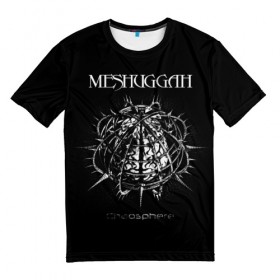 Мужская футболка 3D с принтом Meshuggah в Белгороде, 100% полиэфир | прямой крой, круглый вырез горловины, длина до линии бедер | djent | jens kidman | meshuggah | metal | грув метал | группы | метал | мешуга | музыка | рок