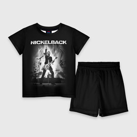 Детский костюм с шортами 3D с принтом Nickelback в Белгороде,  |  | dark horse | feed the machine | nickelback | no fixed adress | группы | метал | музыка | никлбэк | рок | хард рок | чед крюгер