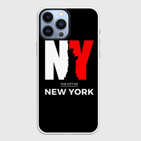 Чехол для iPhone 13 Pro Max с принтом New York City в Белгороде,  |  | america | city | large | liberty | new york | sculpture | statue | symbol | usa | америка | большие | буквы | город | графика | жизни | иллюстрация | искусство | мода | нью йорк | рисунок | свободы | силуэт | символ | скульптура | статуя