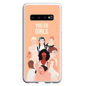 Чехол для Samsung Galaxy S10 с принтом Вперед девчонки в Белгороде, Силикон | Область печати: задняя сторона чехла, без боковых панелей | 8 марта | feminism | girl power | like a girl | venus | весна | женщины | международный женский день | подарок | феминизм