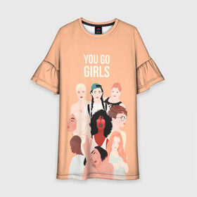 Детское платье 3D с принтом Вперед, девчонки в Белгороде, 100% полиэстер | прямой силуэт, чуть расширенный к низу. Круглая горловина, на рукавах — воланы | 8 марта | feminism | girl power | like a girl | venus | весна | женщины | международный женский день | подарок | феминизм