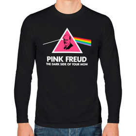 Мужской лонгслив хлопок с принтом Pink Freud в Белгороде, 100% хлопок |  | Тематика изображения на принте: pink freud | sigmund freud | зигмунд фрейд | фрейд