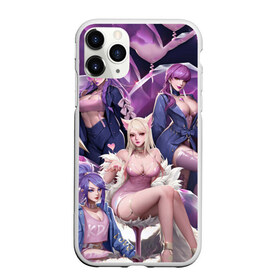 Чехол для iPhone 11 Pro Max матовый с принтом League Of Legends Girls в Белгороде, Силикон |  | ahri | akali | evelynn | kaisa | kda | league of legends | lol | девушки | персонаж