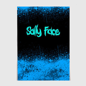 Постер с принтом Sally Face (19) в Белгороде, 100% бумага
 | бумага, плотность 150 мг. Матовая, но за счет высокого коэффициента гладкости имеет небольшой блеск и дает на свету блики, но в отличии от глянцевой бумаги не покрыта лаком | face | fisher | larry johnson | mask | sally | sally face | sally fisher | демоны | духи | маска | призраки | салли | салли фейс | салли фишер | фейс