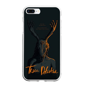 Чехол для iPhone 7Plus/8 Plus матовый с принтом True Detective в Белгороде, Силикон | Область печати: задняя сторона чехла, без боковых панелей | carcosa | true detective | каркоса | криминал | мистика | настоящий детектив | раст коул | религия | ритуал | рога | символ | эзотерика