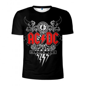 Мужская футболка 3D спортивная с принтом AC/DC в Белгороде, 100% полиэстер с улучшенными характеристиками | приталенный силуэт, круглая горловина, широкие плечи, сужается к линии бедра | ac dc | acdc | группы | метал | музыка | рок | хард рок | эйси диси | эйсидиси