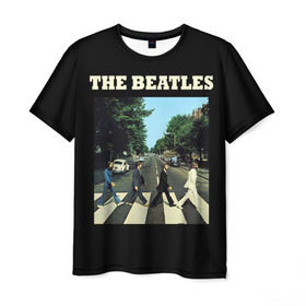 Мужская футболка 3D с принтом The Beatles в Белгороде, 100% полиэфир | прямой крой, круглый вырез горловины, длина до линии бедер | beatles | the beatles | битлз | битлс | битлы | группы | джон леннон | джордж харрисон | легенды | музыка | пол маккартни | ринго старр | рок