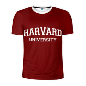 Мужская футболка 3D спортивная с принтом Harvard University_девиз в Белгороде, 100% полиэстер с улучшенными характеристиками | приталенный силуэт, круглая горловина, широкие плечи, сужается к линии бедра | harvard university | usa | америка | вуз | гарвард | колледж | образование | студенты | сша | университет | школа
