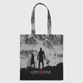 Шоппер 3D с принтом GOD of WAR в Белгороде, 100% полиэстер | Плотность: 200 г/м2; Размер: 34×35 см; Высота лямок: 30 см | god of war | god of war 2 | god of war ii | бог войны | война богов | колосс родосский | кратос | крик