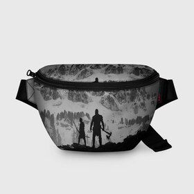 Поясная сумка 3D с принтом GOD of WAR в Белгороде, 100% полиэстер | плотная ткань, ремень с регулируемой длиной, внутри несколько карманов для мелочей, основное отделение и карман с обратной стороны сумки застегиваются на молнию | god of war | god of war 2 | god of war ii | бог войны | война богов | колосс родосский | кратос | крик