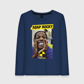 Женский лонгслив хлопок с принтом ASAP ROCKY в Белгороде, 100% хлопок |  | aap | asap | mob | rap | rocky | testing | асап | банда | моб | раким | реп | роки | рэп | рэпер | тестинг | эйсап | эсап