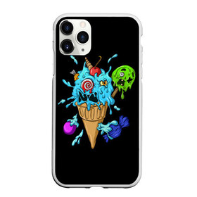 Чехол для iPhone 11 Pro матовый с принтом Мороженое Монстр в Белгороде, Силикон |  | candy | ice cream | marshmallow | monster | monsters | oreo | sweets | zombie | зомби | леденец | леденцы | маршмеллоу | монстр | монстры | мороженое | орео | сладости