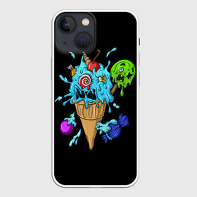 Чехол для iPhone 13 mini с принтом Мороженое Монстр в Белгороде,  |  | candy | ice cream | marshmallow | monster | monsters | oreo | sweets | zombie | зомби | леденец | леденцы | маршмеллоу | монстр | монстры | мороженое | орео | сладости