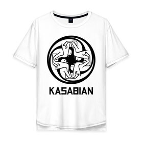 Мужская футболка хлопок Oversize с принтом Kasabian в Белгороде, 100% хлопок | свободный крой, круглый ворот, “спинка” длиннее передней части | Тематика изображения на принте: kasabian | группы | касабиан | касейбиан | крис эдвардс | музыка | рок | рок группы | серджио пиццорно | том мейган