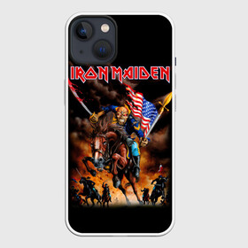 Чехол для iPhone 13 с принтом Iron Maiden в Белгороде,  |  | heavy metal | iron maiden | metal | айрон мейден | группы | метал | музыка | рок | хеви метал