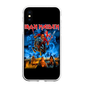 Чехол для iPhone XS Max матовый с принтом Iron Maiden в Белгороде, Силикон | Область печати: задняя сторона чехла, без боковых панелей | heavy metal | iron maiden | metal | айрон мейден | группы | метал | музыка | рок | хеви метал