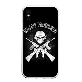 Чехол для iPhone XS Max матовый с принтом Iron Maiden в Белгороде, Силикон | Область печати: задняя сторона чехла, без боковых панелей | heavy metal | iron maiden | metal | айрон мейден | группы | метал | музыка | рок | хеви метал