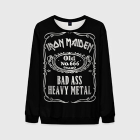 Мужской свитшот 3D с принтом Iron Maiden в Белгороде, 100% полиэстер с мягким внутренним слоем | круглый вырез горловины, мягкая резинка на манжетах и поясе, свободная посадка по фигуре | heavy metal | iron maiden | metal | айрон мейден | группы | метал | музыка | рок | хеви метал