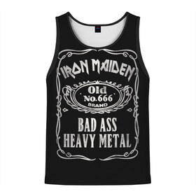 Мужская майка 3D с принтом Iron Maiden в Белгороде, 100% полиэстер | круглая горловина, приталенный силуэт, длина до линии бедра. Пройма и горловина окантованы тонкой бейкой | heavy metal | iron maiden | metal | айрон мейден | группы | метал | музыка | рок | хеви метал