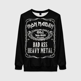 Женский свитшот 3D с принтом Iron Maiden в Белгороде, 100% полиэстер с мягким внутренним слоем | круглый вырез горловины, мягкая резинка на манжетах и поясе, свободная посадка по фигуре | heavy metal | iron maiden | metal | айрон мейден | группы | метал | музыка | рок | хеви метал