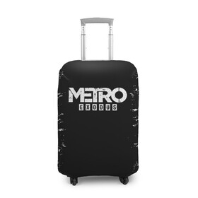 Чехол для чемодана 3D с принтом METRO EXODUS в Белгороде, 86% полиэфир, 14% спандекс | двустороннее нанесение принта, прорези для ручек и колес | exodus | horror | metro 2033 | metro exodus | survival | игры | исход | метро | метро 2035