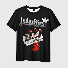Мужская футболка 3D с принтом Judas Priest в Белгороде, 100% полиэфир | прямой крой, круглый вырез горловины, длина до линии бедер | judas priest | metal | rock | группы | метал | музыка | рок | хард рок | хэви метал
