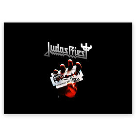 Поздравительная открытка с принтом Judas Priest в Белгороде, 100% бумага | плотность бумаги 280 г/м2, матовая, на обратной стороне линовка и место для марки
 | judas priest | metal | rock | группы | метал | музыка | рок | хард рок | хэви метал