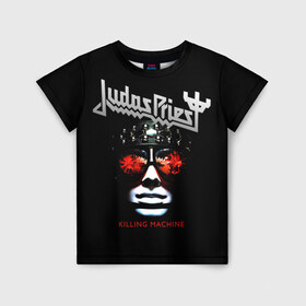 Детская футболка 3D с принтом Judas Priest в Белгороде, 100% гипоаллергенный полиэфир | прямой крой, круглый вырез горловины, длина до линии бедер, чуть спущенное плечо, ткань немного тянется | Тематика изображения на принте: judas priest | metal | rock | группы | метал | музыка | рок | хард рок | хэви метал