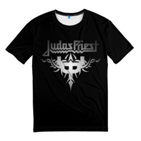 Мужская футболка 3D с принтом Judas Priest в Белгороде, 100% полиэфир | прямой крой, круглый вырез горловины, длина до линии бедер | judas priest | metal | rock | группы | метал | музыка | рок | хард рок | хэви метал