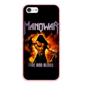 Чехол для iPhone 5/5S матовый с принтом Manowar в Белгороде, Силикон | Область печати: задняя сторона чехла, без боковых панелей | heavy metal | manowar | power metal | группы | метал | музыка | пауэр метал | рок | хеви метал