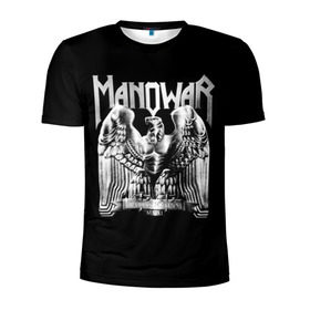 Мужская футболка 3D спортивная с принтом Manowar в Белгороде, 100% полиэстер с улучшенными характеристиками | приталенный силуэт, круглая горловина, широкие плечи, сужается к линии бедра | heavy metal | manowar | power metal | группы | метал | музыка | пауэр метал | рок | хеви метал