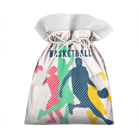 Подарочный 3D мешок с принтом Баскетбол в Белгороде, 100% полиэстер | Размер: 29*39 см | Тематика изображения на принте: баскет | баскетбол | вип | дизайн | люди | мяч | новинка | спорт | спортсмен | топ | тренд | человек